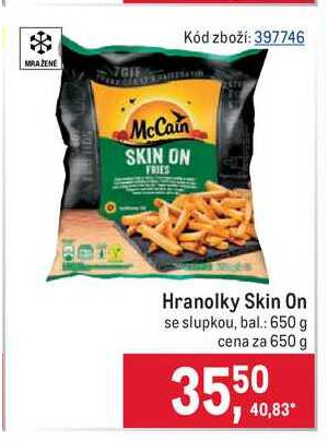 ARCHIV McCain Skin On Hranolky se slupkou 650 g v akci platné do 26