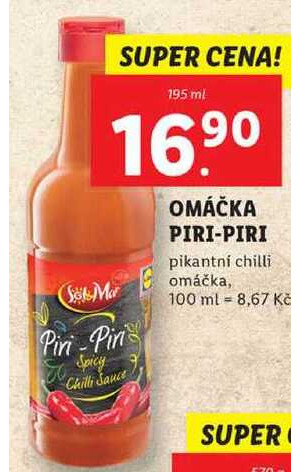 ARCHIV OMÁČKA PIRI PIRI pikantni chilli omáčka 195 ml v akci platné