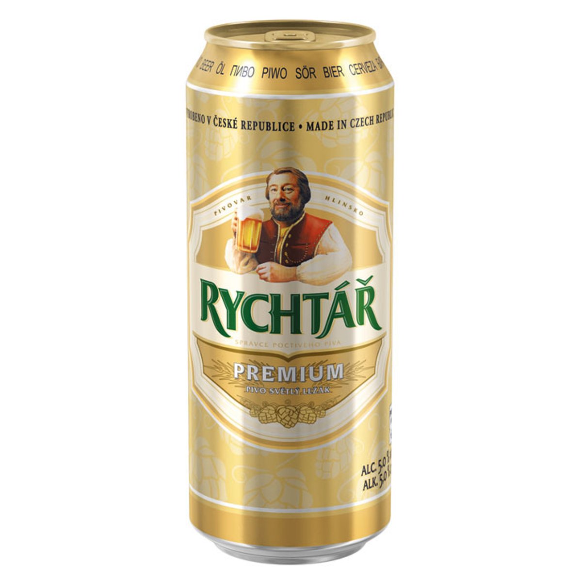 ARCHIV Rychtář Premium světlý ležák pivo plech v akci platné do 13 2