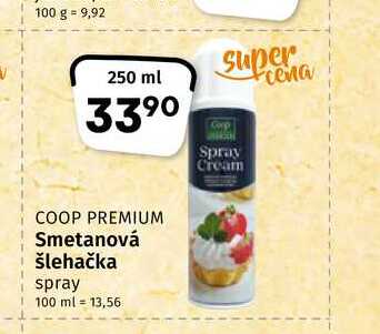 Coop Smetanová šlehačka spray 250ml v akci AkcniCeny cz