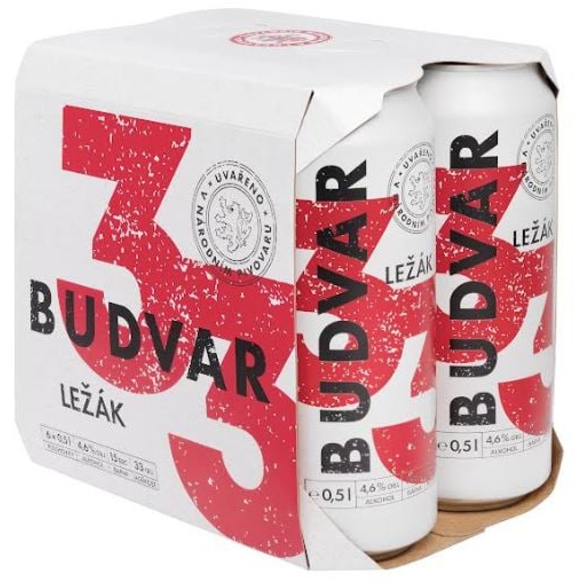 BUDWEISER BUDVAR ORIGINAL BUDVAR 33 světlý ležák plech 500 ml v akci