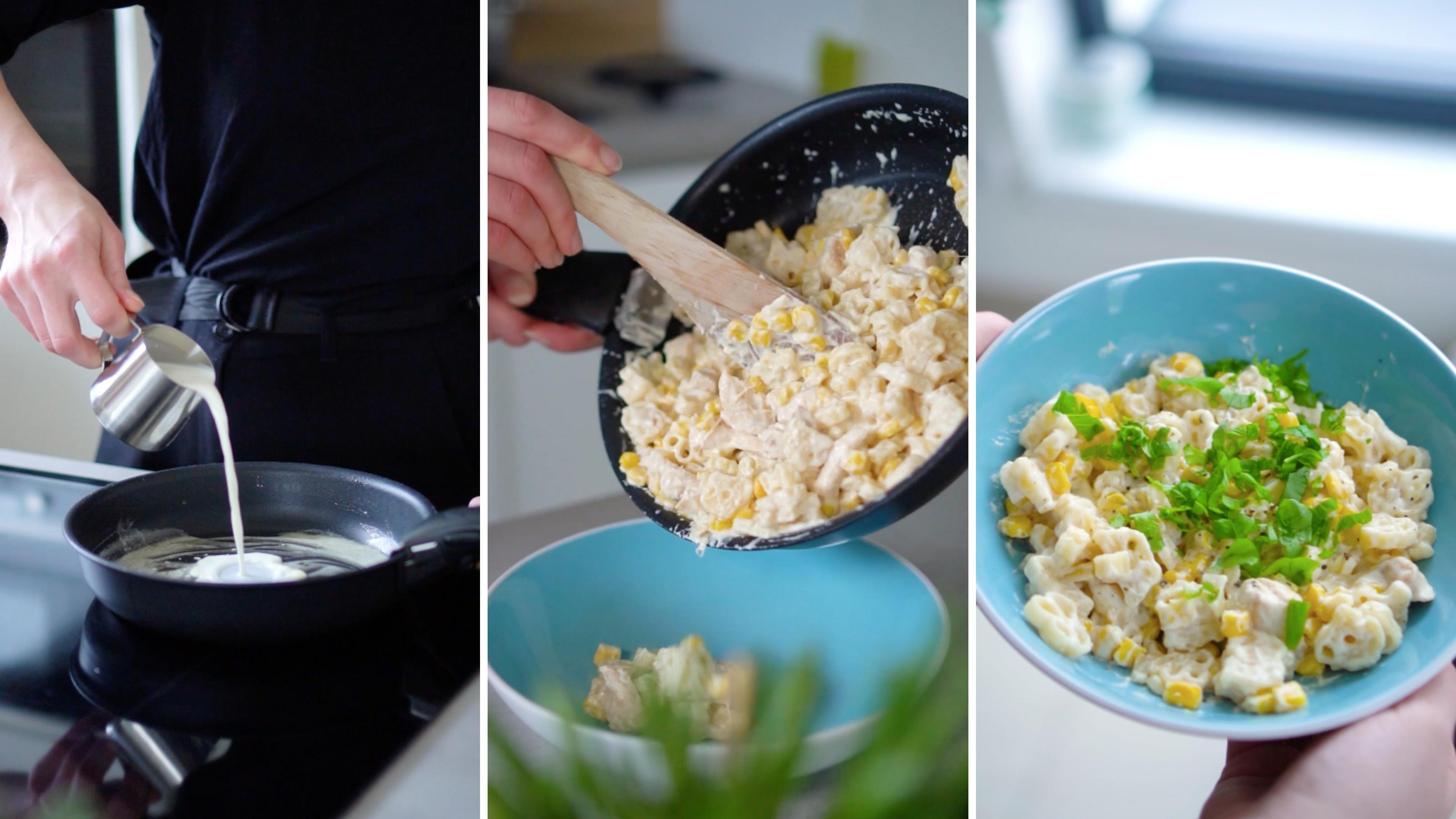 Těstoviny se sýrovou omáčkou recept