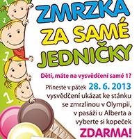 Vychutnejte si zmrzku za samé jedničky