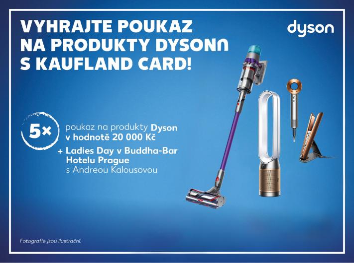 Kaufland Card soutěž: Vyhrajte poukaz na produkty Dyson a Ladies Day s Andreou Kalousovou
