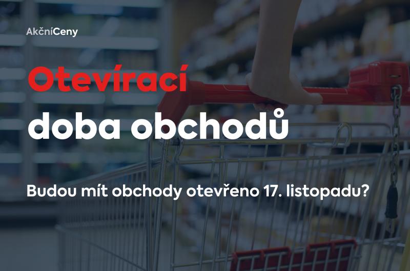 Otevírací doba obchodů na státní svátek 17. listopadu 2024: Kde bude otevřeno a kde zavřeno?