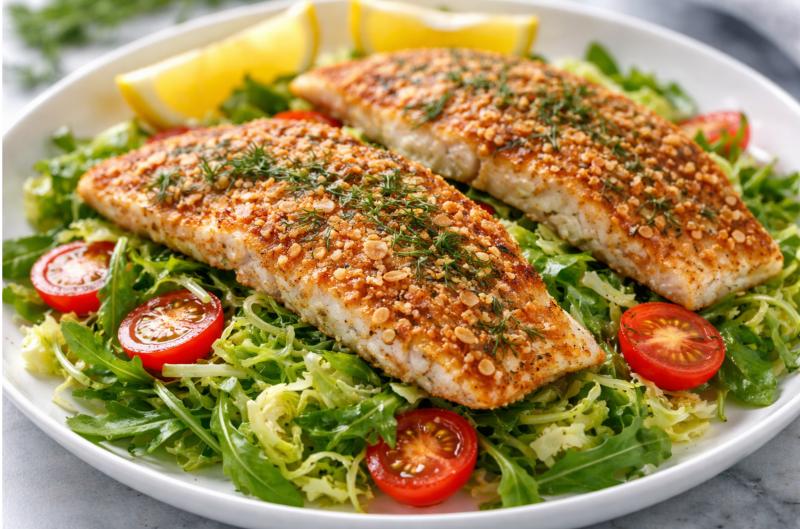 Pstruh v mandlové krustě: Rychlá večeře plná bílkovin, která překvapí chutí