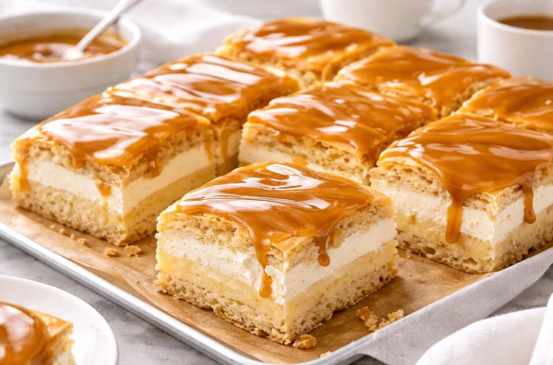 Karamelový větrník na plech: Slavný zákusek z cukrárny zvládnete i doma