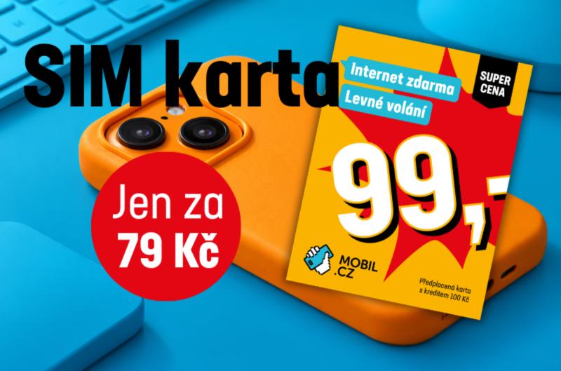 Předplacená SIM karta za 79 Kč, která vám dává svobodu i kontrolu