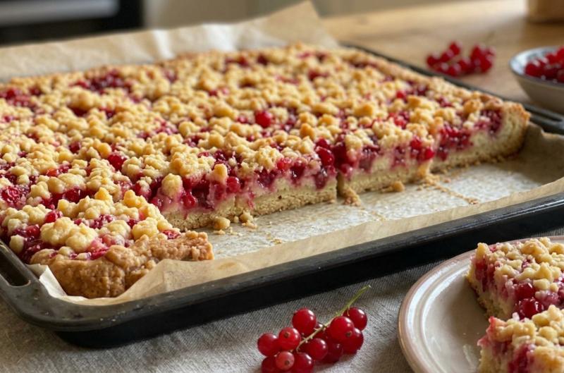 Recept na nejlepší rybízový koláč s tvarohem: Díky správnému postupu zůstane vláčný a rybíz nepustí tolik šťávy