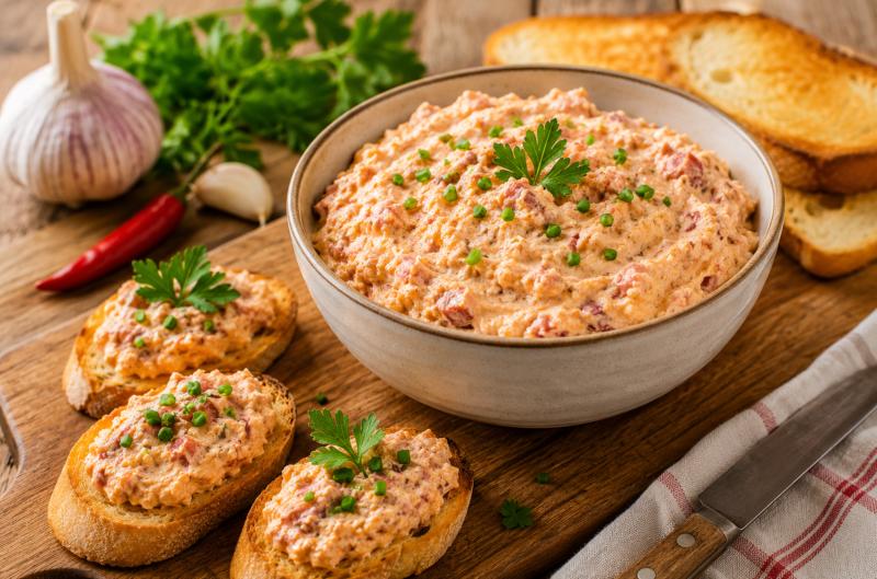 Pikantní pomazánka na topinky: recept, který se hodí na večeři, oslavy i grilování