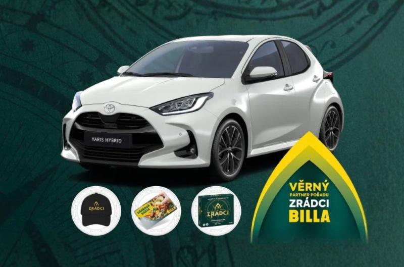 Billa spustila novou hru podle Zrádců. Zákazníci mohou vyhrát Toyotu Yaris