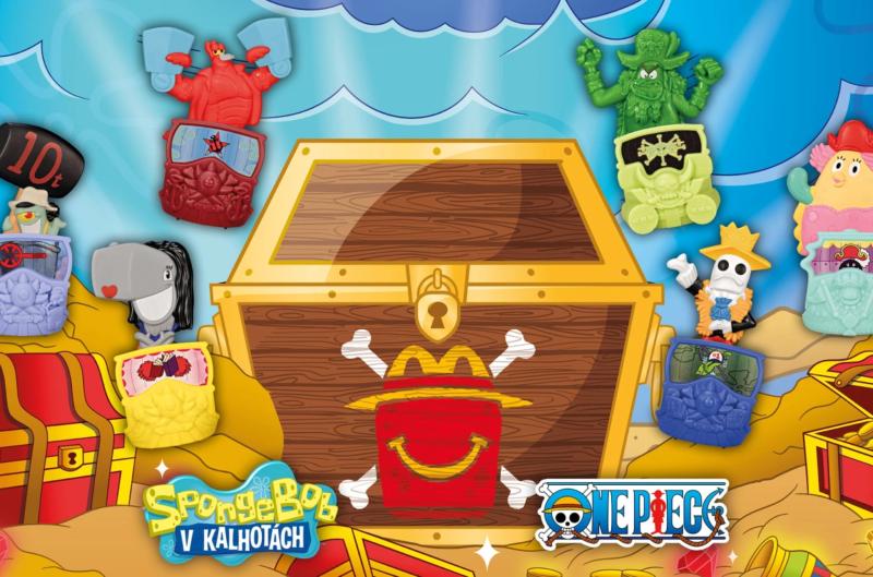 McDonald's má v Česku nový Happy Meal. SpongeBob se proměnil v Luffyho a Patrik v Zora