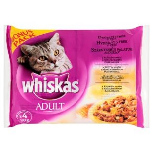Whiskas kapsičky pro kočky, různé druhy (4x100g) Whiskas kapsičky pro kočky, různé druhy (4x100g)