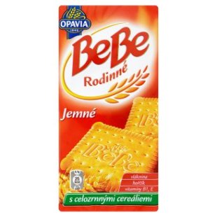 Opavia BeBe Rodinné jemné sušenky 130g, vybrané druhy Opavia BeBe Rodinné jemné sušenky 130g, vybrané druhy