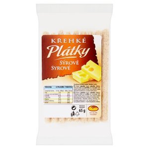 Michelské Pekárny Křehké plátky sýrové 65g Michelské Pekárny Křehké plátky sýrové 65g