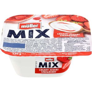 Müller Mix Jogurt 130g, vybrané druhy Müller Mix Jogurt 130g, vybrané druhy