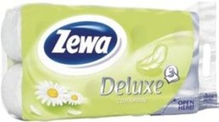 Zewa Deluxe toaletní papír 3-vrstvý 8 rolí, vybrané druhy Zewa Deluxe toaletní papír 3-vrstvý 8 rolí, vybrané druhy