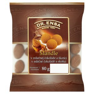 Dr. Ensa Mandle v mléčné čokoládě a skořici 80g Dr. Ensa Mandle v mléčné čokoládě a skořici 80g