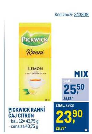 Pickwick Ranní, vybrané druhy v akci | AkcniCeny.cz