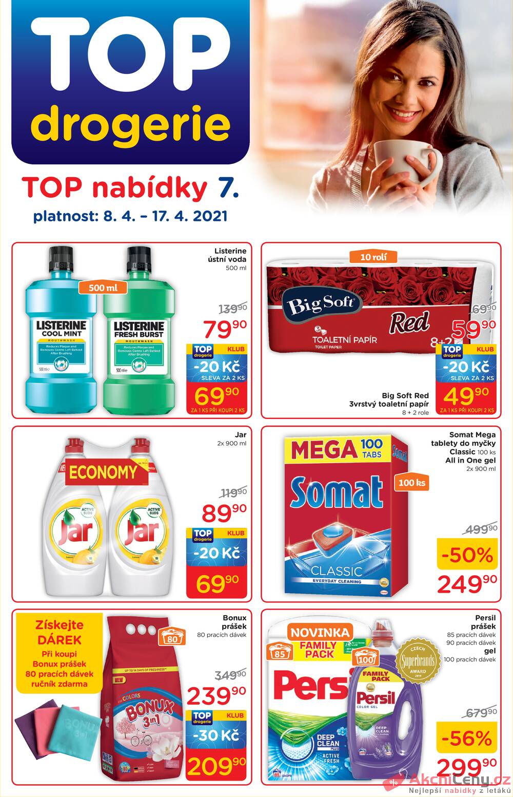 Leták TOP drogerie - TOP drogerie od 8.4. do 17.4.2021 - strana 1 Leták TOP drogerie - TOP drogerie od 8.4. do 17.4.2021 - strana 1