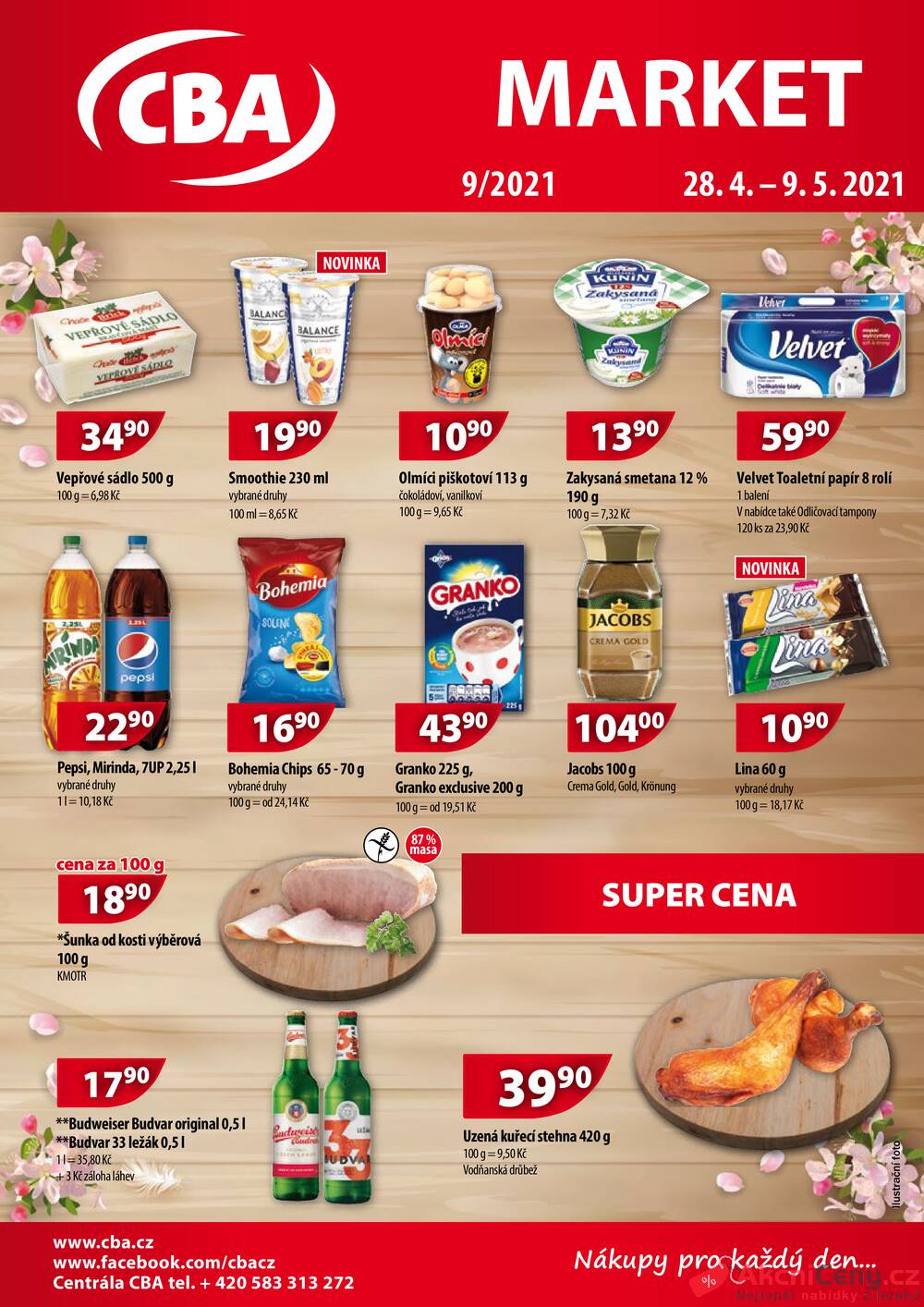 Leták CBA prodejní družstvo - CBA Market od 28.4. do 9.5.2021 - strana 1 Leták CBA prodejní družstvo - CBA Market od 28.4. do 9.5.2021 - strana 1