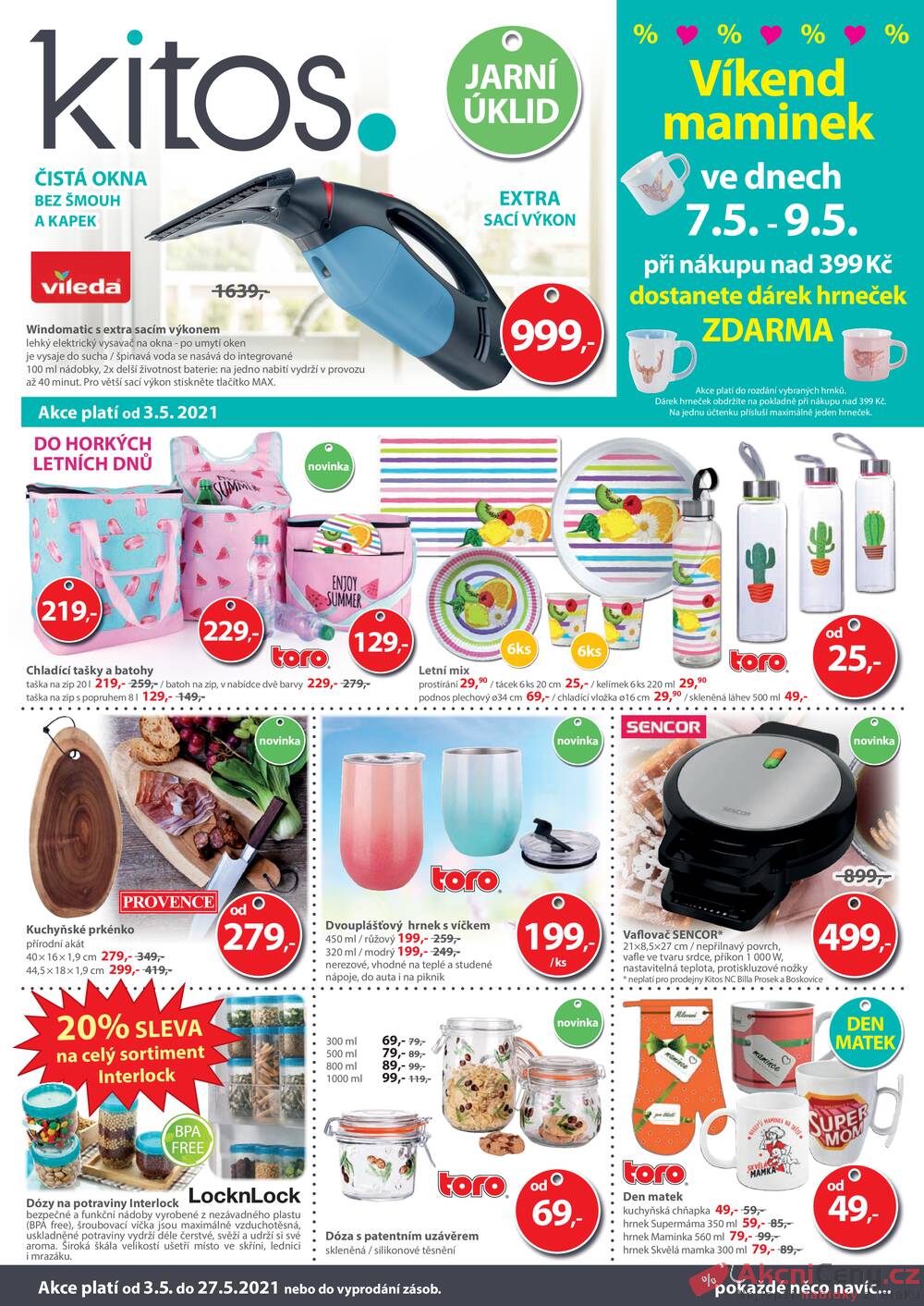 Leták Kitos s.r.o. - Kitos od 3.5. do 27.5.2021 - strana 1 Leták Kitos s.r.o. - Kitos od 3.5. do 27.5.2021 - strana 1