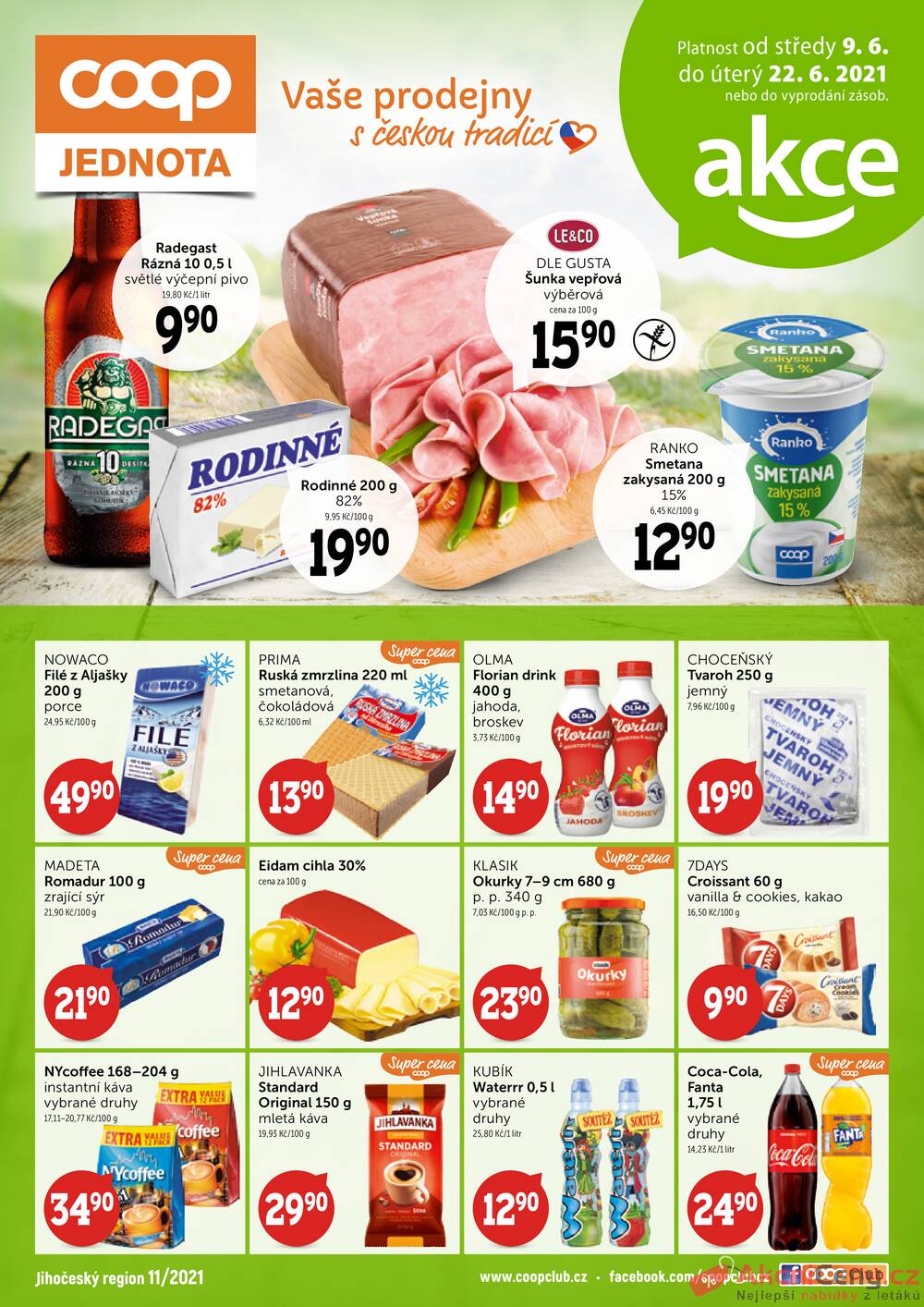 Leták COOP - COOP Jihočeský region od 9.6. do 22.6.2021 - strana 1 Leták COOP - COOP Jihočeský region od 9.6. do 22.6.2021 - strana 1