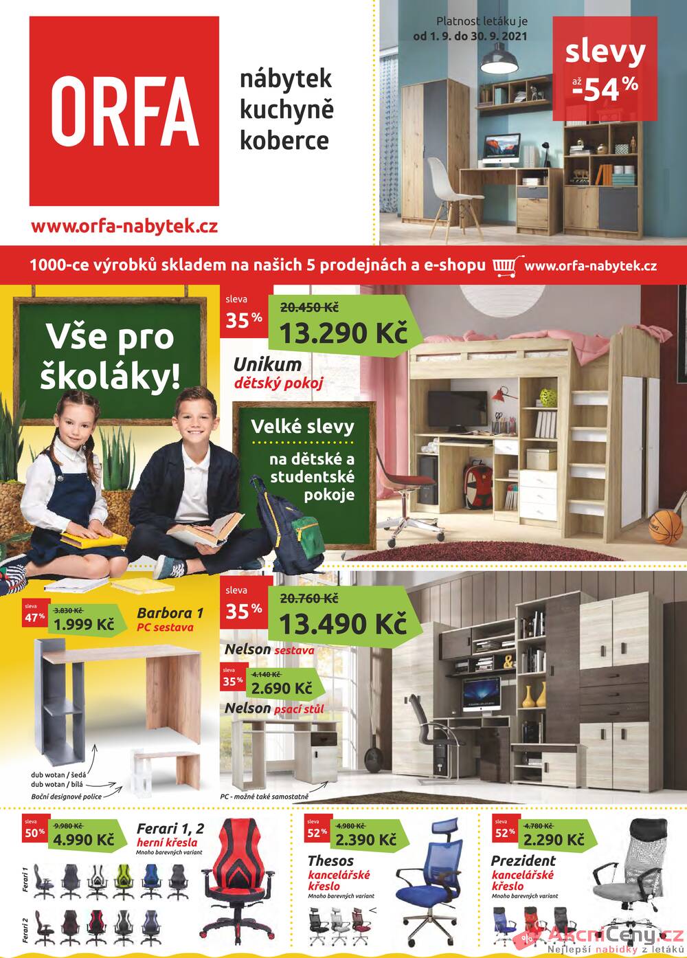 Leták Orfa Nábytek - Orfa Nábytek od 1.9. do 30.9.2021 - strana 1 Leták Orfa Nábytek - Orfa Nábytek od 1.9. do 30.9.2021 - strana 1