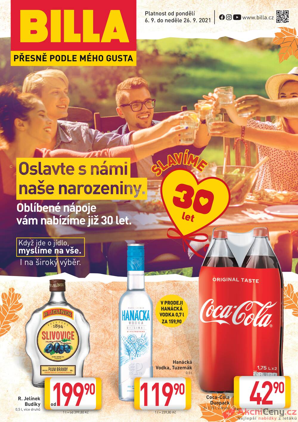Leták Billa - Billa katalog Nápoje od 6.9. do 26.9.2021 - strana 1 Leták Billa - Billa katalog Nápoje od 6.9. do 26.9.2021 - strana 1