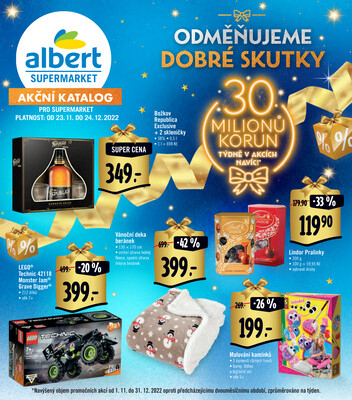 Leták Albert Supermarket katalog Vánoce od 23.11. do 24.12.2022