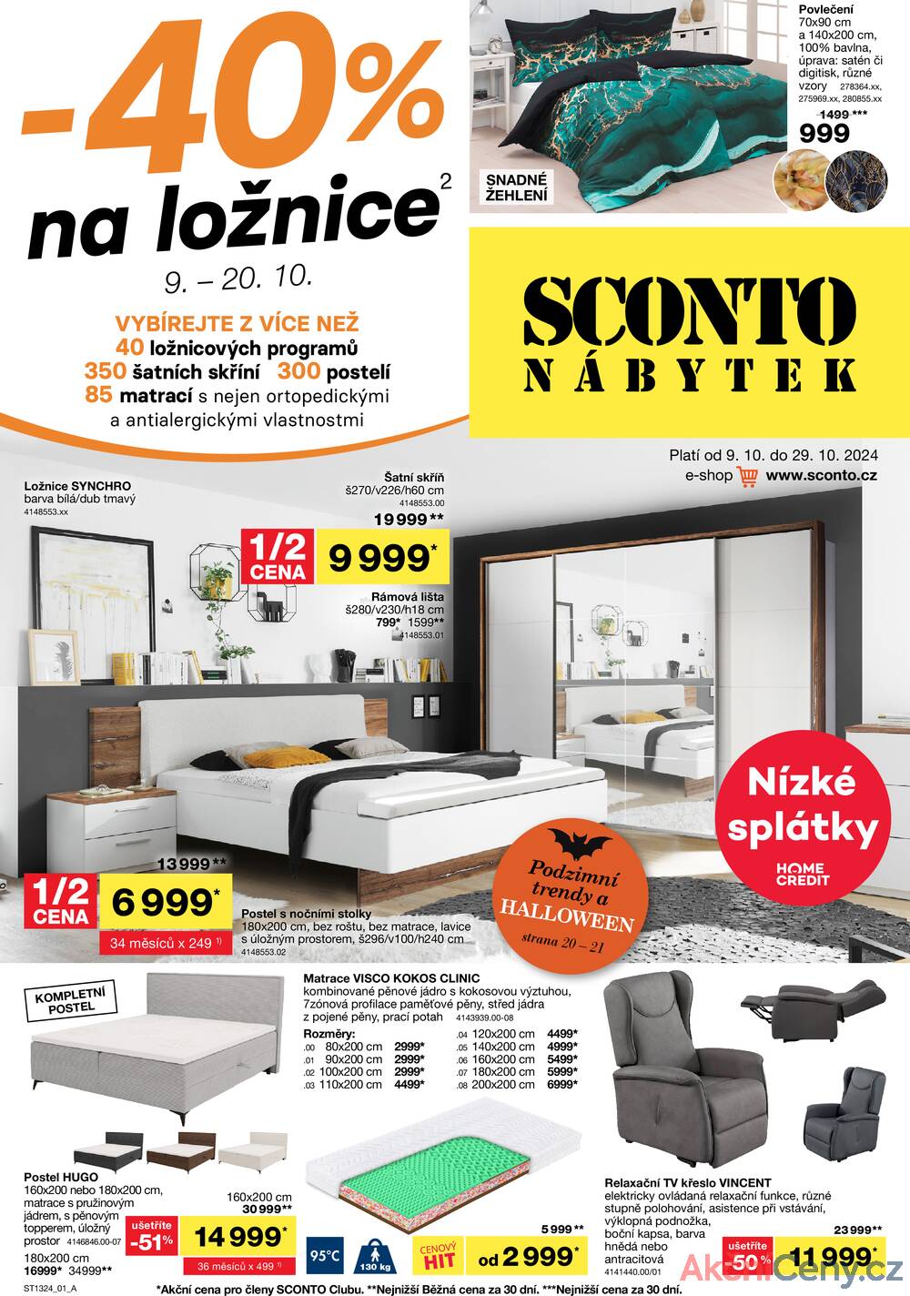 Leták SCONTO Nábytek - Sconto nábytek od 9.10. do 29.10.2024 - strana 1