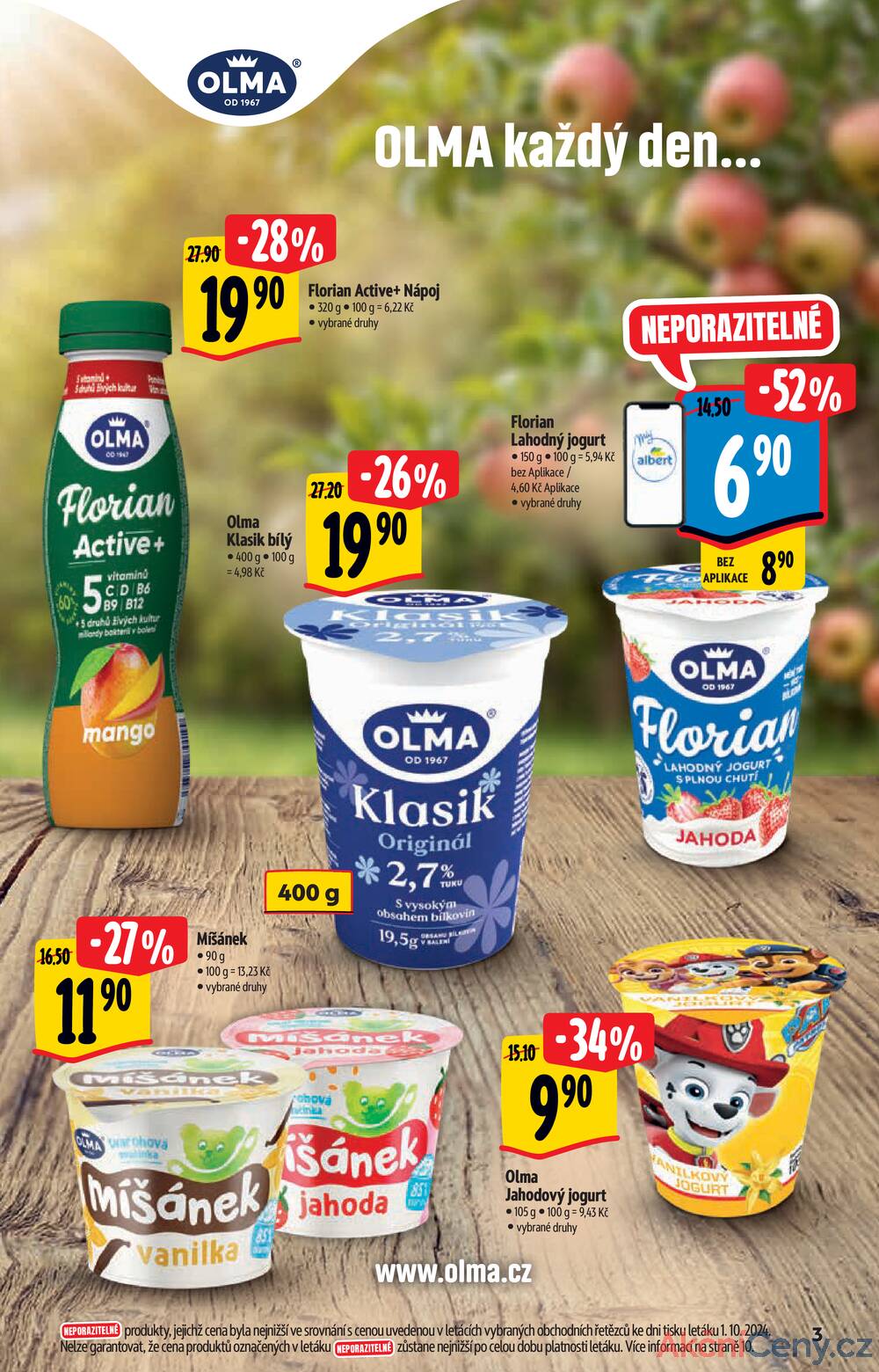 Leták Albert - Albert Supermarket katalog Brand od 9.10. do 22.10.2024 - strana 3