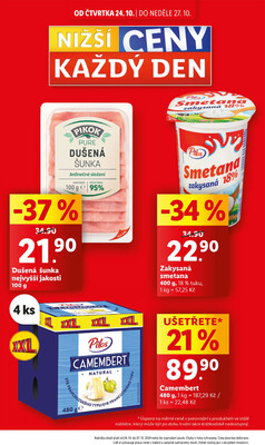 Lidl Čtvrtek od 24.10. do 27.10.2024