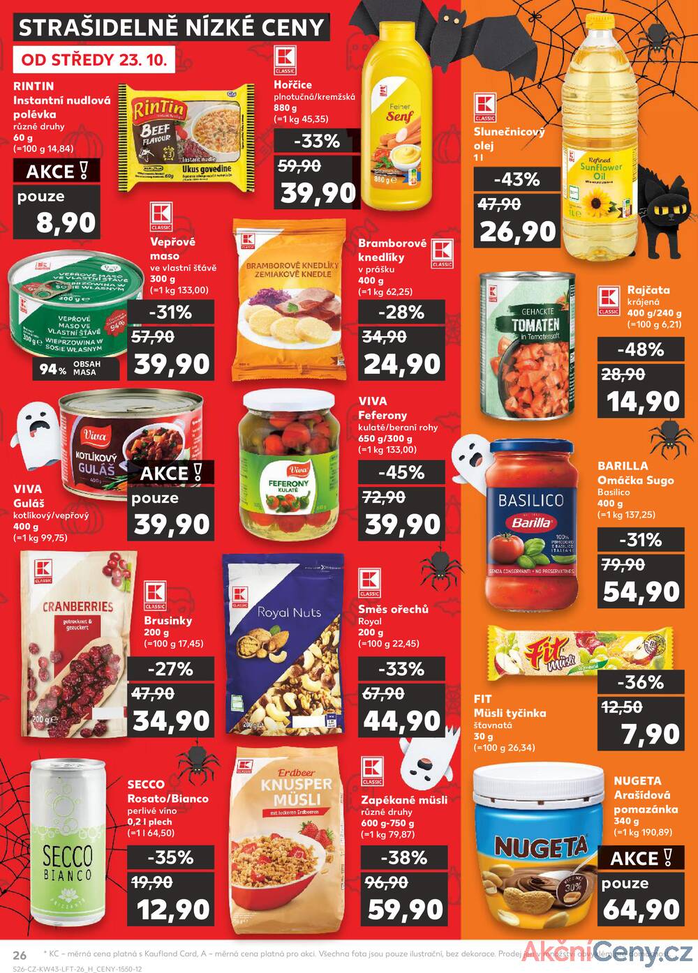 Leták Kaufland - Kaufland 23.10. - 29.10. - Kaufland - Šumperk - strana 26