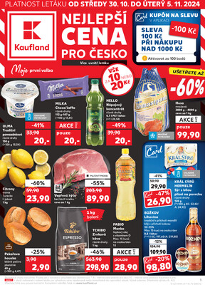 Leták Kaufland 30.10. - 5.11. - Kaufland - Třinec - Lyžbice