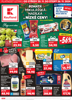 Leták Kaufland 20.11. - 26.11. - Kaufland - Jablonec nad Nisou (Jateční)