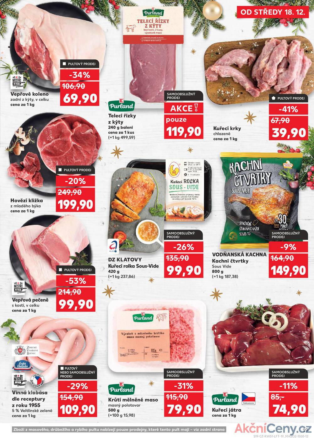 Leták Kaufland - Kaufland 18.12. - 24.12. - Kaufland - Čáslav - strana 19