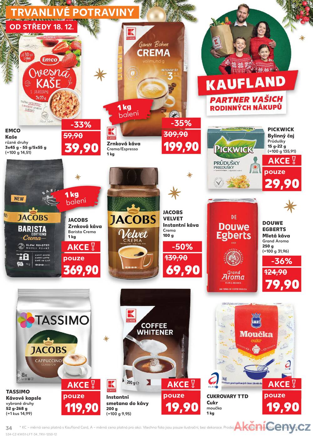 Leták Kaufland - Kaufland 18.12. - 24.12. - Kaufland - Havířov (Před Tratí) - strana 34