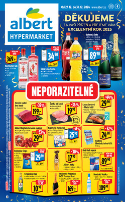 Leták Albert Hypermarket Jihomoravský od 27.12. do 31.12.2024