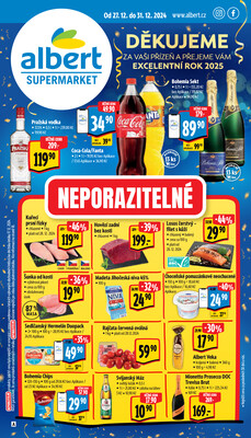 Leták Albert Supermarket Jihomoravský od 27.12. do 31.12.2024