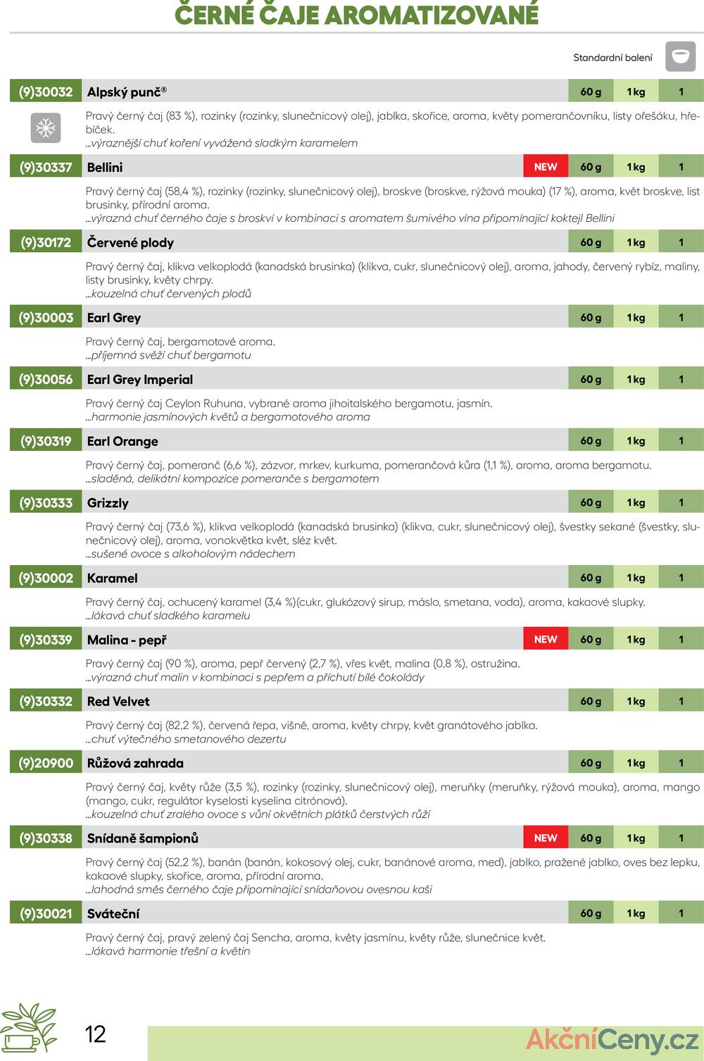 Leták Oxalis - čaj a káva
		  platný do 31.12.2025 - strana 14