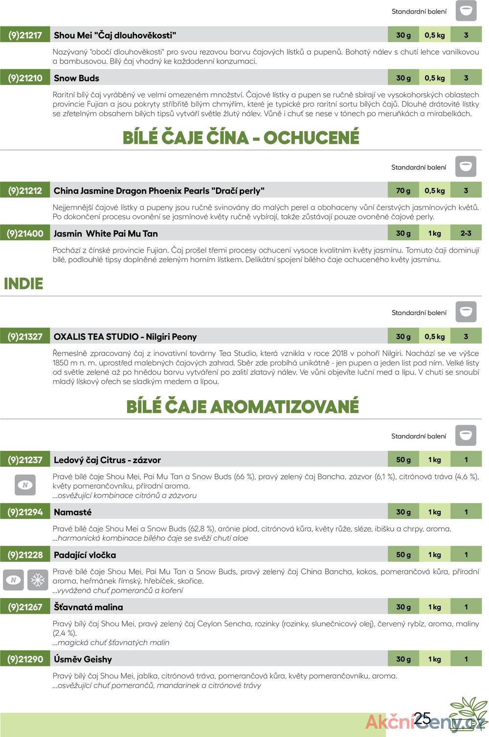 Leták Oxalis - čaj a káva
		  platný do 31.12.2025 - strana 27