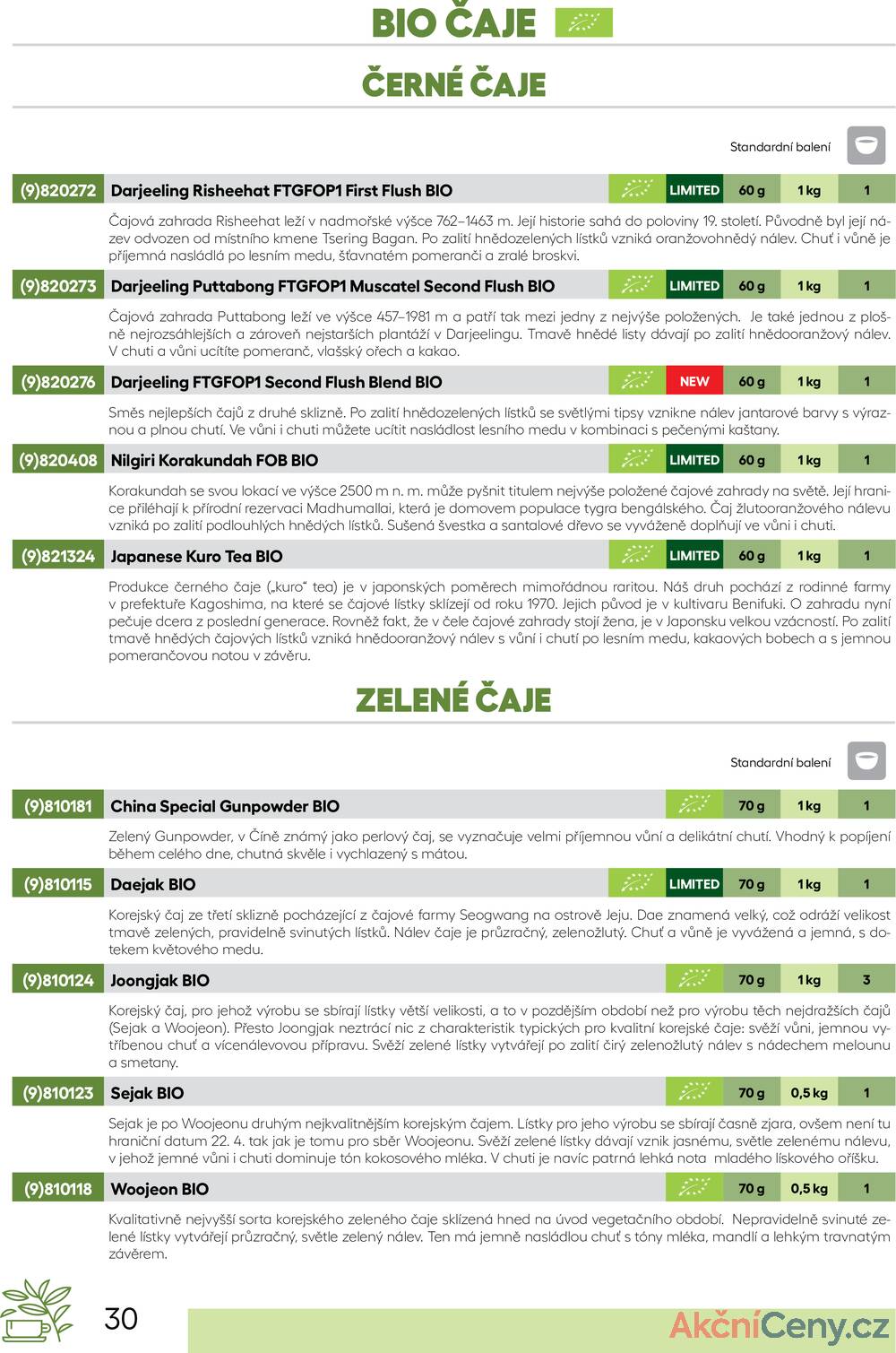 Leták Oxalis - čaj a káva
		  platný do 31.12.2025 - strana 32