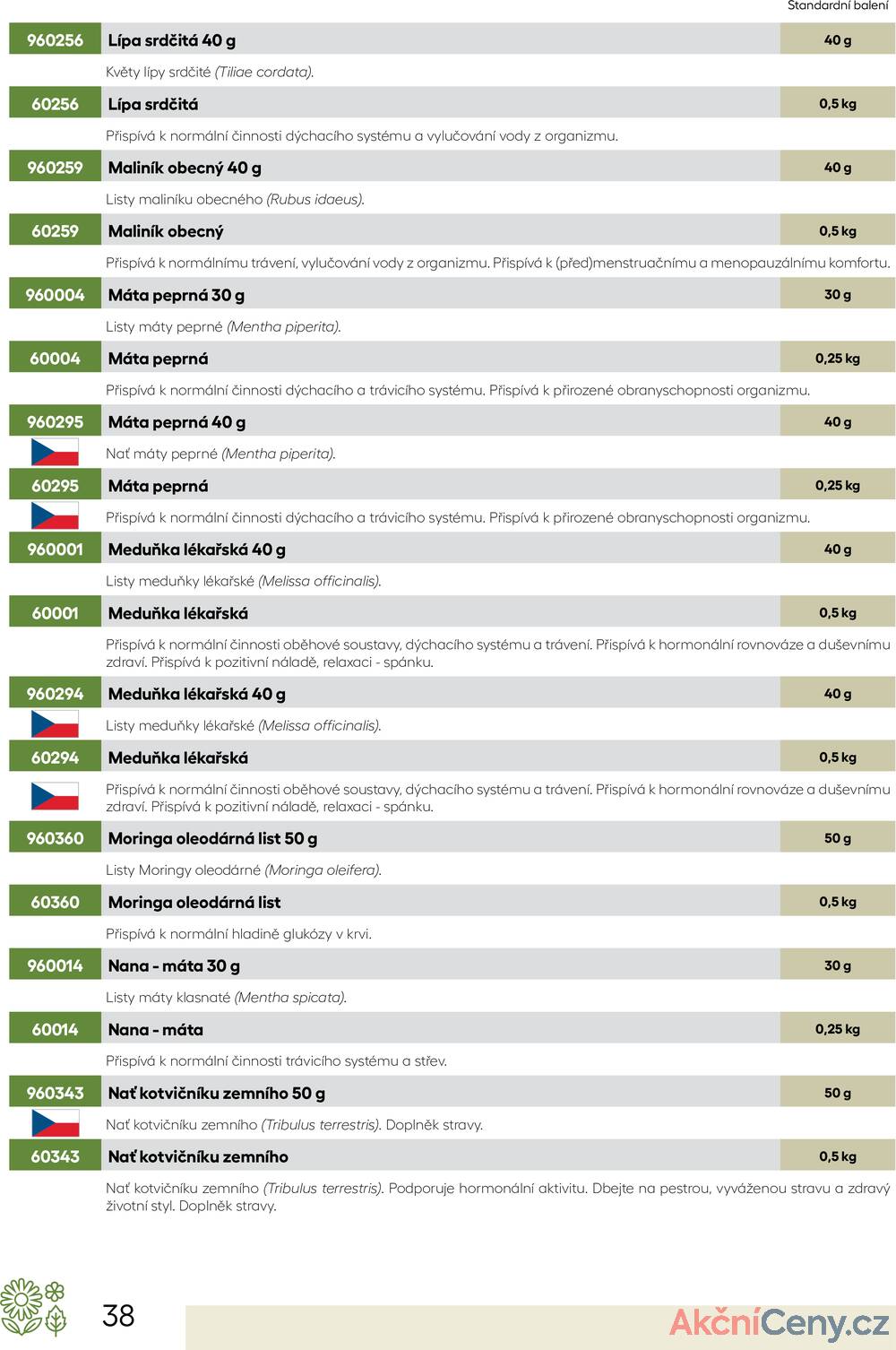 Leták Oxalis - čaj a káva
		  platný do 31.12.2025 - strana 40