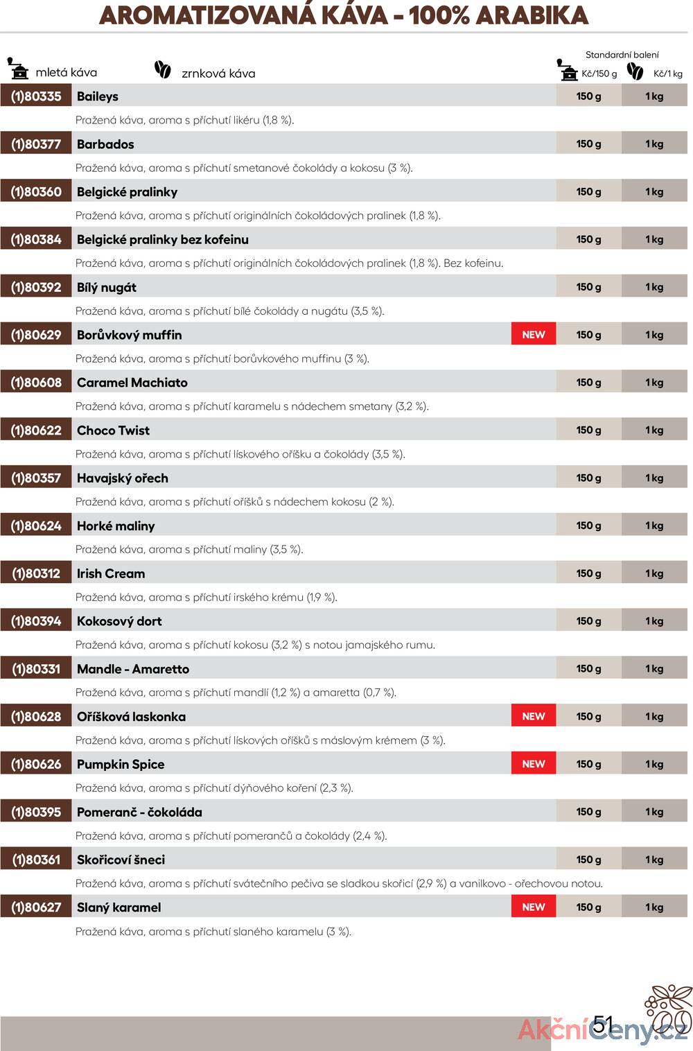 Leták Oxalis - čaj a káva
		  platný do 31.12.2025 - strana 53