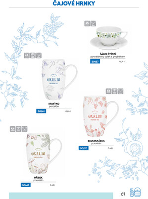 Leták Oxalis - čaj a káva
		  platný do 31.12.2025 - strana 63