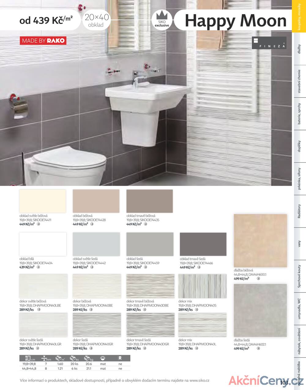 Leták Siko koupelny
platný do 31.12.2025 - strana 103