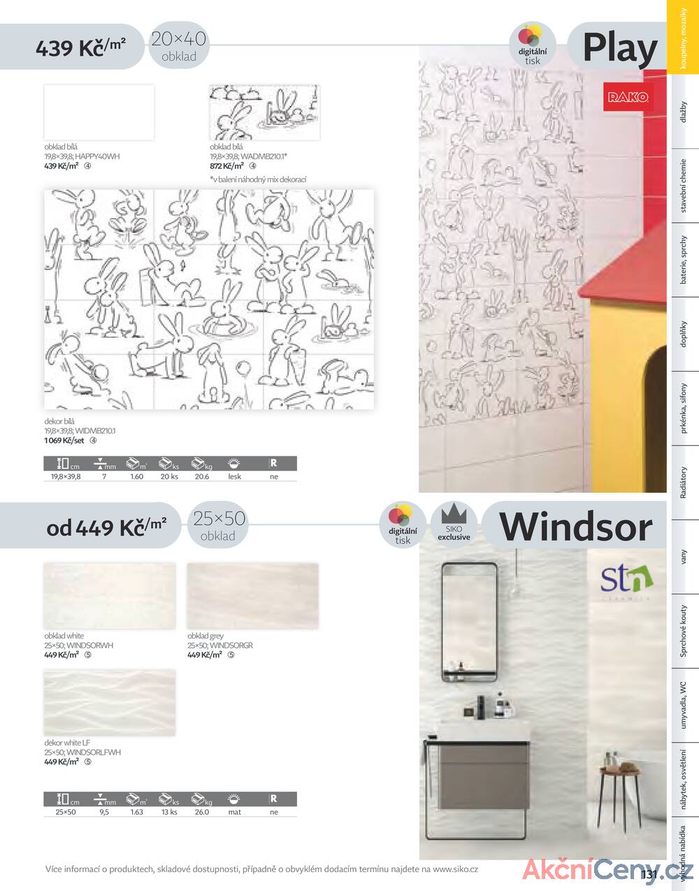 Leták Siko koupelny
platný do 31.12.2025 - strana 131