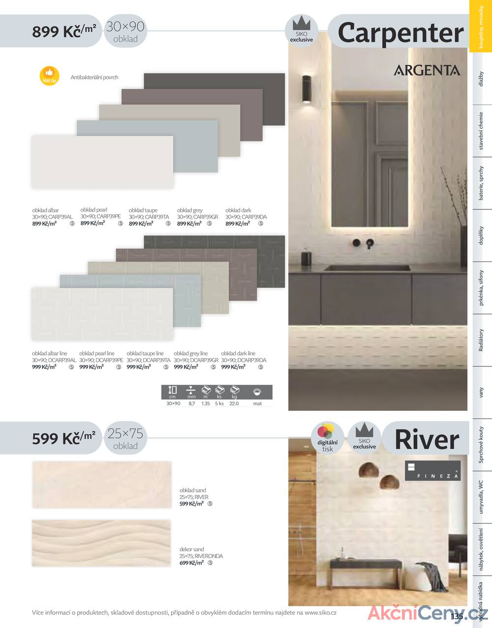 Leták Siko koupelny
platný do 31.12.2025 - strana 135