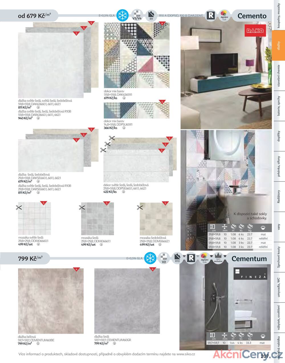 Leták Siko koupelny
platný do 31.12.2025 - strana 207